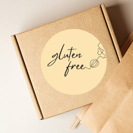 Gluten Vrij Bakken Ronde Sticker