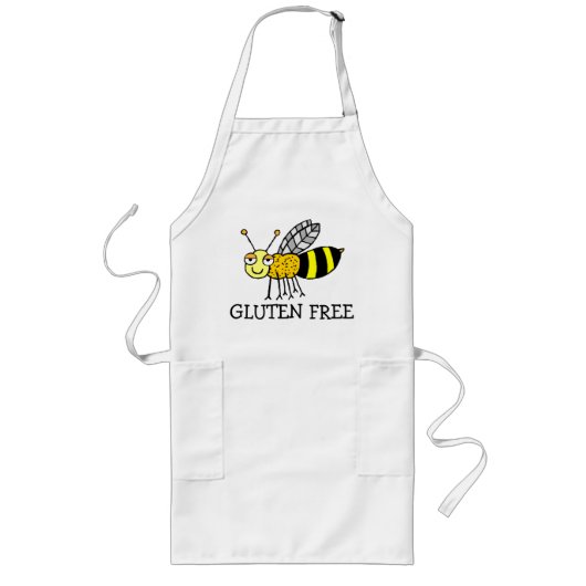 Gluten-vrij bijen lang schort (Voorkant)