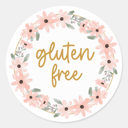 Gluten Vrij Bloem Sticker (Voorkant)