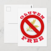 Gluten vrij briefkaart (Voorkant / Achterkant)