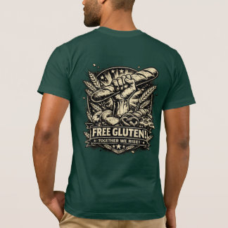 🥖🥐Gluten Vrij! – Grappig Eten T-Shirt 🥨🥯