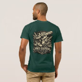 🥖🥐Gluten Vrij! – Grappig Eten T-Shirt 🥨🥯 (Achterkant volledig)