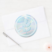 Gluten Vrij Holografisch Ronde Sticker (Envelop)