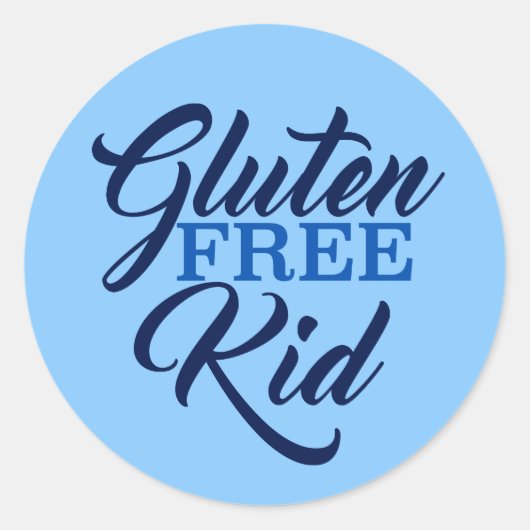 Gluten vrij Kind Ronde Sticker (Voorkant)