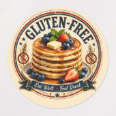 Gluten vrij pannenkoek labels (Design 1)