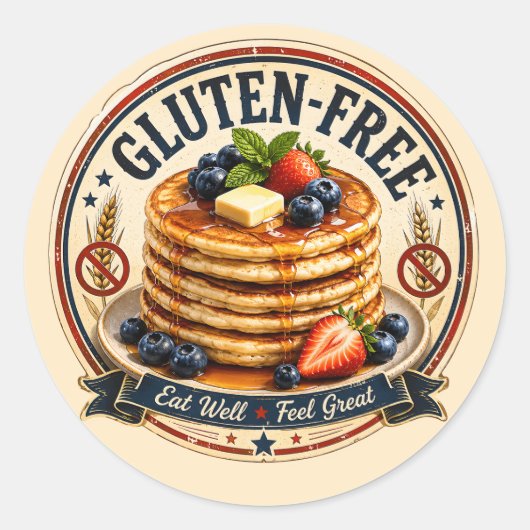 Gluten vrij pannenkoek labels (Voorkant)