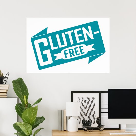 Gluten vrij poster (Thuiskantoor)