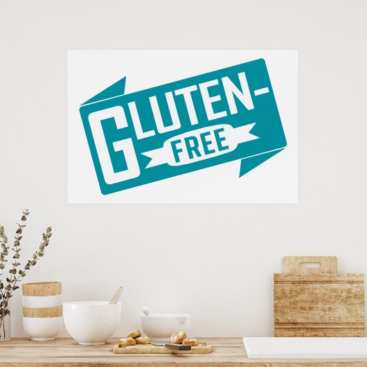 Gluten vrij poster (Keuken)