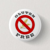 Gluten vrij ronde button 3,2 cm (Voorkant)