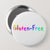 Gluten vrij ronde button 4,0 cm (Voorkant /achterkant)