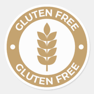 Gluten vrij ronde sticker