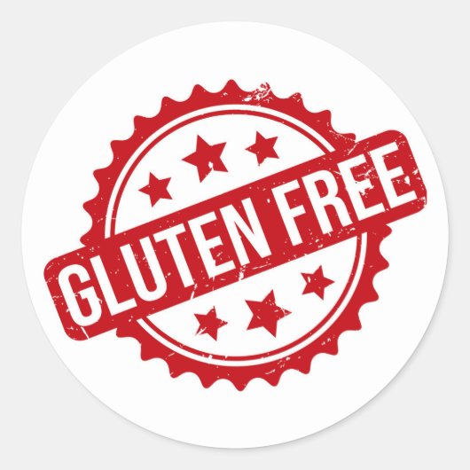 Gluten vrij ronde sticker (Voorkant)