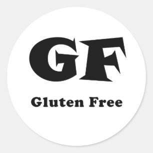 Gluten vrij ronde sticker