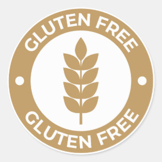 Gluten vrij ronde sticker