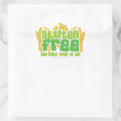 Gluten vrij ronde sticker (Tas)