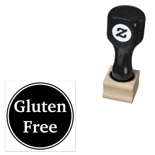 Gluten vrij rubberstempel (Gestempeld)