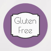 Gluten Vrij waterdicht Labels (Design 2)