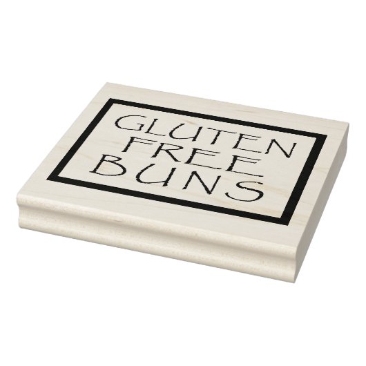 Gluten Vrije Broodjes Ontwerp Rubber Stempel (Stempel)