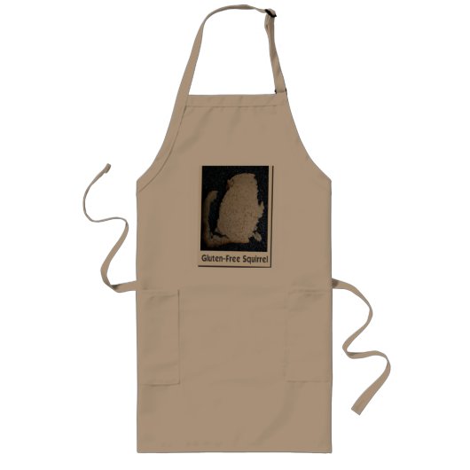 Gluten-vrije eekhoorn Long Apron Lang Schort (Voorkant)