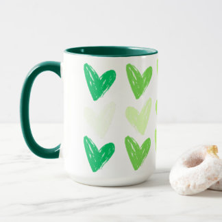 Gluten Vrije Harten Groen Verlopend Mok