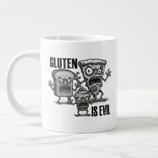 Gluten zijn slecht grote koffiekop (Links)