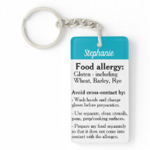 Glutenallergie Alert Sleutelhanger Coeliakie Safe 