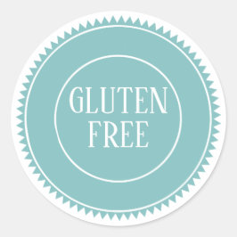 Glutenvrij Allergeenvrij Vintage Ambacht Ronde Sticker