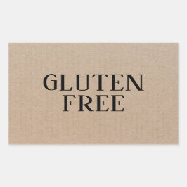 Glutenvrij Allergie Veilig Culinair Rechthoekige Sticker