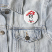 Glutenvrij alsjeblieft kind Cartoon Ronde Button 5,7 Cm (In situ)
