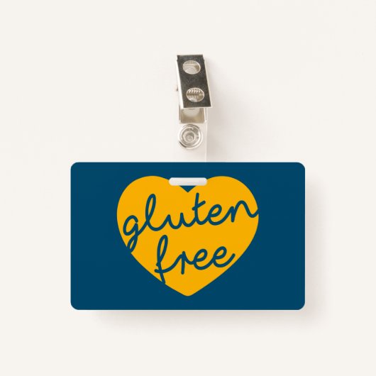 Glutenvrij Badge (Voorkant met clip)