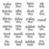 Glutenvrij bakken pantry opslag sticker (Voorkant)