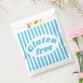 Glutenvrij blauw wit Snoep streep Bedankzakje (Gezegeld)