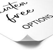 Glutenvrij bord Tafelblad Plaque met Ezel Poster (Hoek)