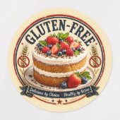 Glutenvrij cake labels (Design 1)