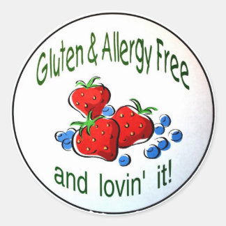'Glutenvrij en allergievrij...' Stickers