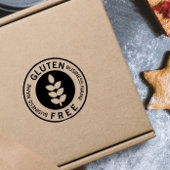 Glutenvrij Etiket Rubberstempel