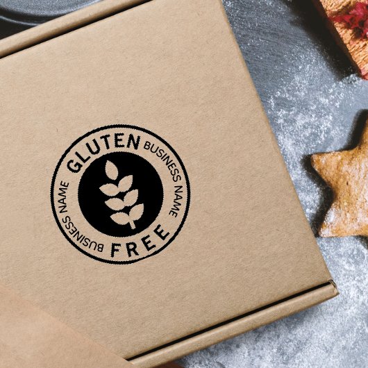 Glutenvrij Etiket Rubberstempel