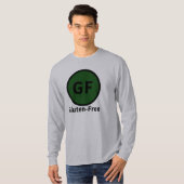 glutenvrij etiket t-shirt (Voorkant volledig)