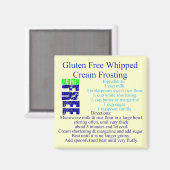 Glutenvrij Frosting Recept Magneet (Voorkant / Achterkant)