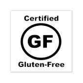 Glutenvrij gecertificeerd  zelfinktende stempel (Design)