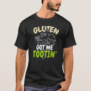 Glutenvrij Got Me Tootin Coeliakie Bewustzijn Mont T-shirt