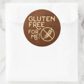 "GLUTENVRIJ" "GRAANVRIJ" COELIAKIE RONDE STICKER (Tas)