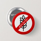 Glutenvrij kind! Coeliakie / allergie alert Ronde Button 5,7 Cm (Voorkant /achterkant)