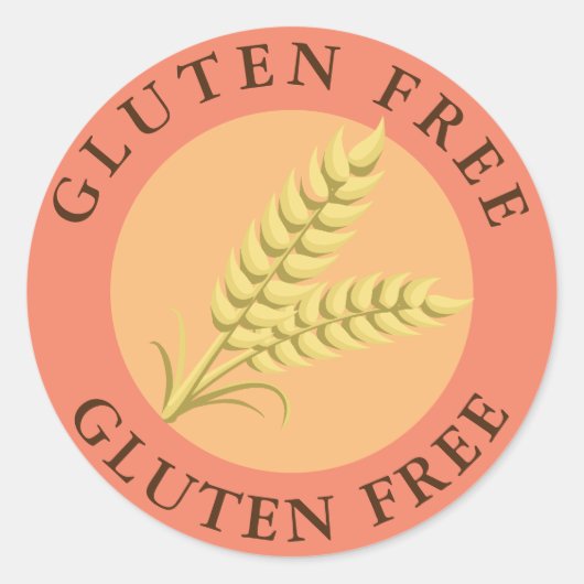 Glutenvrij label Sticker (Voorkant)