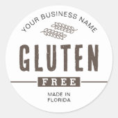 Glutenvrij Moderne Desserts Bakkerij Etiket (Voorkant)
