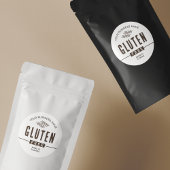 Glutenvrij Moderne Desserts Bakkerij Etiket