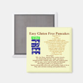 Glutenvrij pannenkoekenrecept magneet (Voorkant / Achterkant)