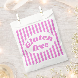 Glutenvrij roze wit Snoep streep Bedankzakje