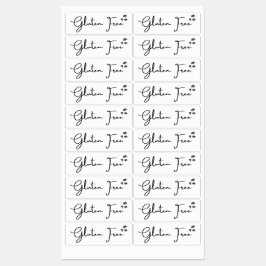 Glutenvrij {sterren} Etiketten | Keuken & huismerk Labels