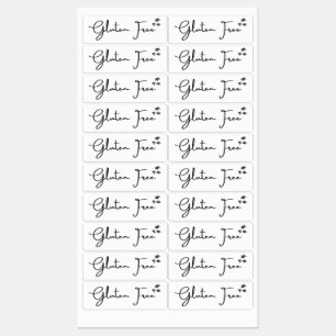 Glutenvrij {sterren} Etiketten   Keuken & huismerk Labels